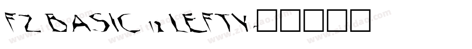 FZ BASIC 12 LEFTY字体转换